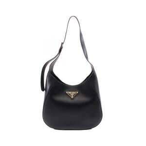 Prada Leather Shoulder Bag Black